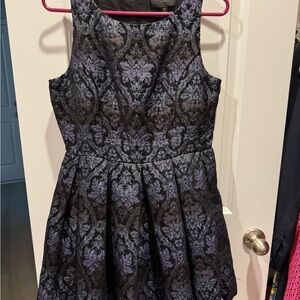 Romeo & Juliet Couture Black and Blue Textured Dress